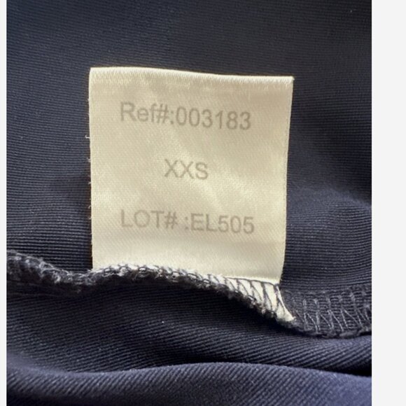 RJ CLASSICS Navy Blue Sun Shirt XXS 37.5 Ladies Schooling Top - Picture 5 of 5